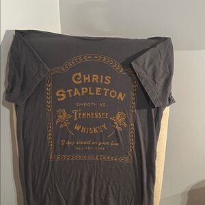 Chris Stapleton Gray Tee with Gold Graphic
